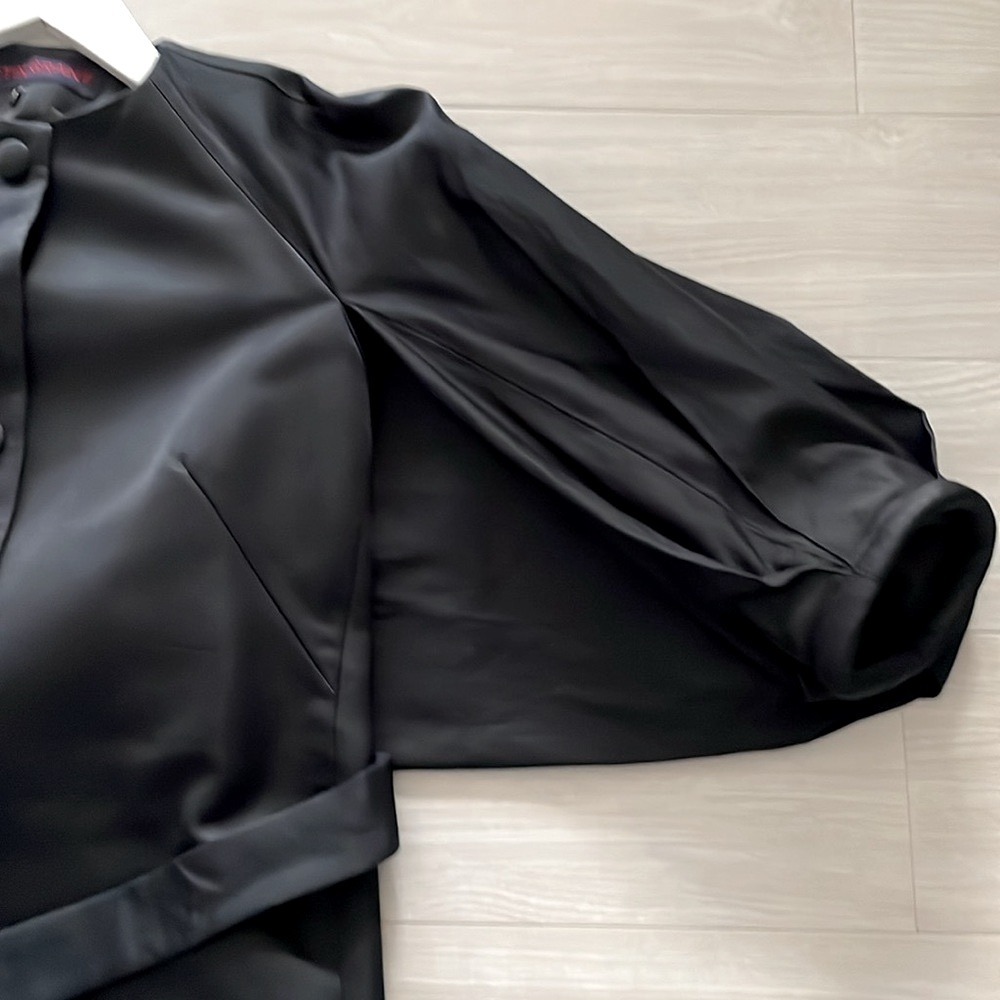 Martin Grant Paris Black Wing Back Dress Coat - Picture 7 of 15